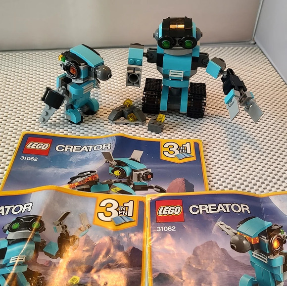 Lego Creator 3in1 31062: Robot & Hummingbird with instructions